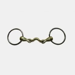 French Equestrian Jump'in Low Port French Link Loose Ring Bit Horse Bits