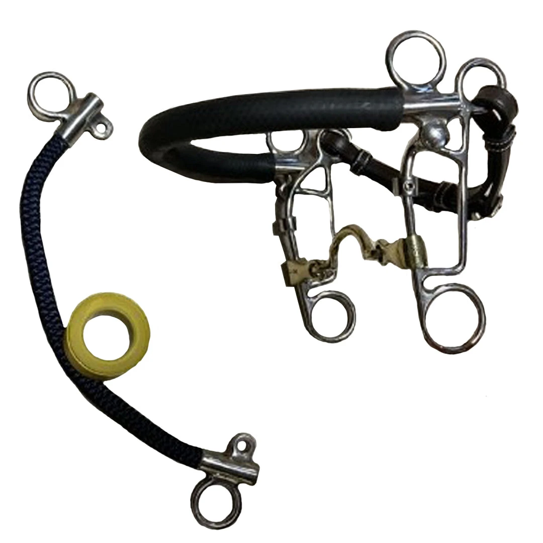 French Equestrian Jump'in High Port French Mouth Combination Bit 4 French Equestrian Jump'in High Port French Mouth Combination Bit