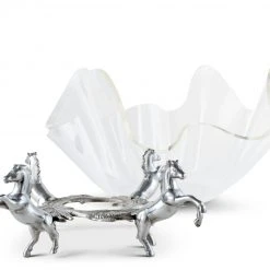 Arthur Court Equestrian 11" Acrylic Bowl With Horse Stand Equestrian Decor 8 Arthur Court Equestrian 11