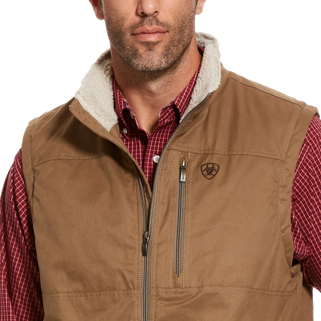Ariat Men's Grizzly Canvas Vest 4 Ariat Men's Grizzly Canvas Vest