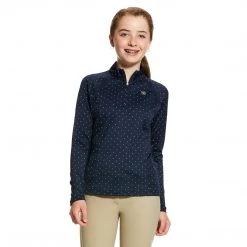 Children's Tops Ariat Youth Sunstopper 2.0 1/4 Zip Baselayer Print