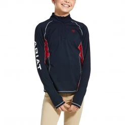 Ariat Youth Lowell 2.0 1/4 Zip Long Sleeve Baselayer Solids Baselayers