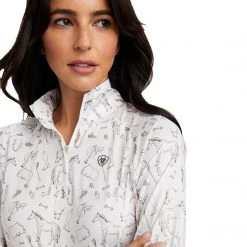 Ariat Women's Lowell 2.0 1/4 Zip Long Sleeve Baselayer Prints