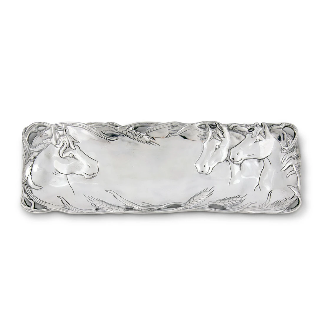 Arthur Court Horse Oblong Tray 3 Arthur Court Horse Oblong Tray
