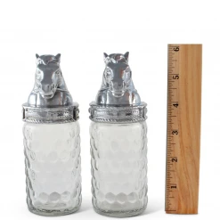 Arthur Court Salt And Pepper Set - Horse Head Equestrian Decor