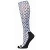 JPC Equestrian Equine Couture Ladies Geo Padded Knee Hi Boot Socks