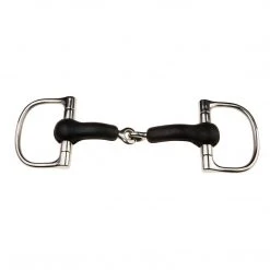 Weatherbeeta Horse Bits JP Korsteel Rubber Mouth Jointed Dee Ring Snaffle Bit