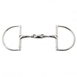 Weatherbeeta Horse Bits JP Korsteel Stainless Steel Oval Link Hunter Dee Ring Snaffle Bit