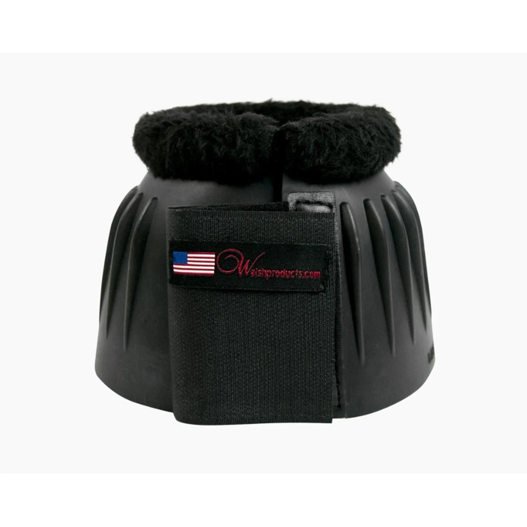 Walsh Velcro Bell Boot With Fleece Horse Boots & Wraps 3 Walsh Velcro Bell Boot With Fleece Horse Boots & Wraps