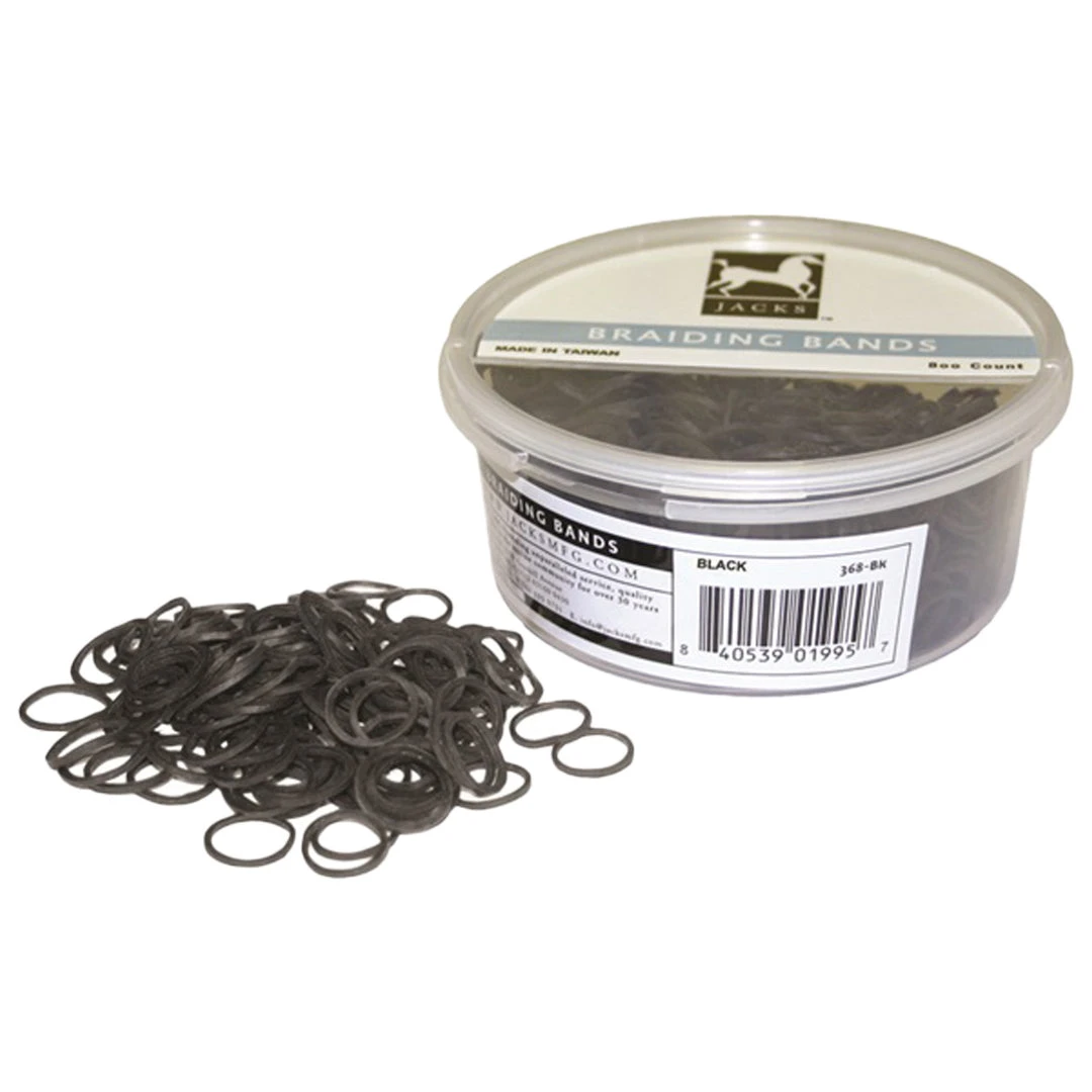 Jacks Mfg Grooming Braiding Bands - 800 Count 3 Jacks Mfg Grooming Braiding Bands - 800 Count