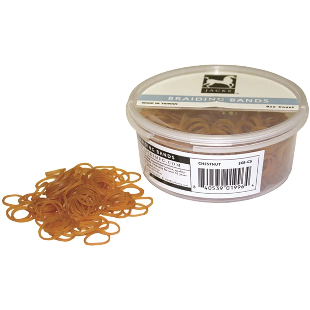 Jacks Mfg Grooming Braiding Bands - 800 Count 4 Jacks Mfg Grooming Braiding Bands - 800 Count