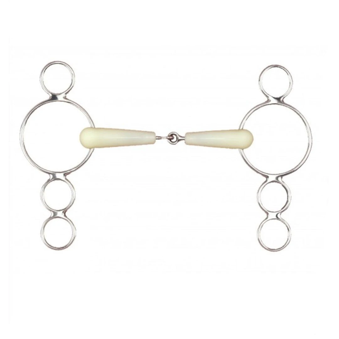 English Riding Supply Happy Mouth 3-Ring Jointed Mouth Gag Bit Horse Bits 3 English Riding Supply Happy Mouth 3-Ring Jointed Mouth Gag Bit Horse Bits