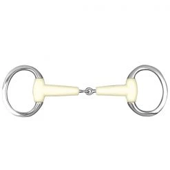 English Riding Supply Happy Mouth Flat Ring Jointed Eggbutt