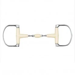 English Riding Supply Happy Mouth Racing Dee Double Jointed Roller Horse Bits