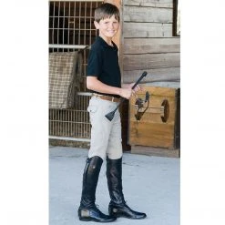 English Riding Supply Ovation EuroWeave 4-Pocket Breeches-For Boy's