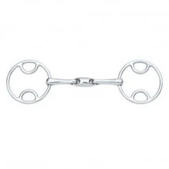 English Riding Supply Centaur Stainless Steel Loop Ring Oval Mouth Gag Bit