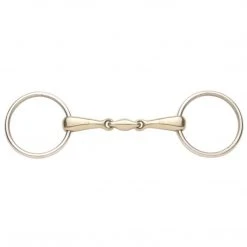 English Riding Supply Horse Bits Ovation Elite German Silver Mouth Snaffle With Stainless Steel Rings