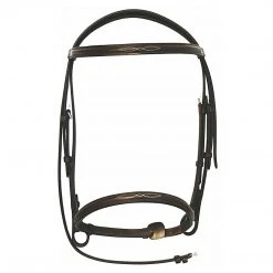 JPC Equestrian HDR Advantage Fancy Raised Snaffle Bridle With Laced Reins English Bridles