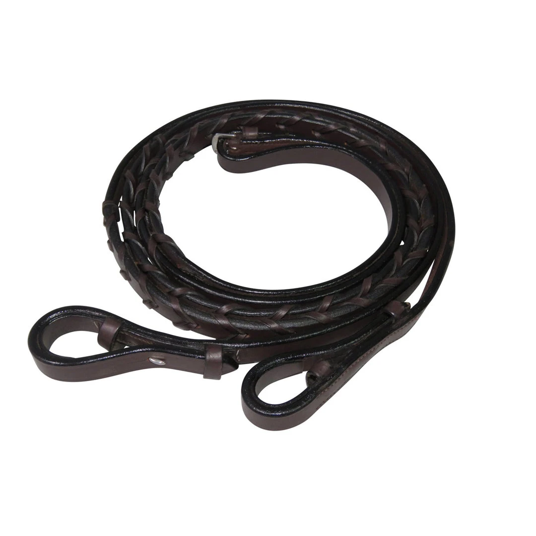 JPC Equestrian HDR Advantage Flat Laced Reins 3 JPC Equestrian HDR Advantage Flat Laced Reins