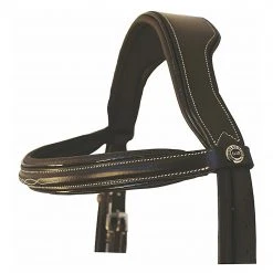 JPC Equestrian HDR Pro Mono Crown Fancy Bridle With Patent Leather Piping And Laced Reins English Bridles