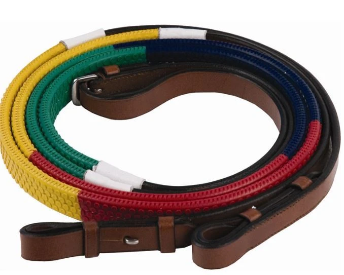 JPC Equestrian HDR Rainbow Training Reins 3 JPC Equestrian HDR Rainbow Training Reins