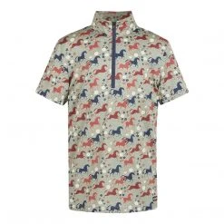 Kerrits Kids Aire Ice Fil Short Sleeve Shirt Print Children's Tops