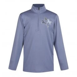 Children's Tops Kerrits Kids Aire Ice Fil Long Sleeve Riding Shirt Solid