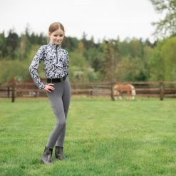 Kerrits Kids Aire Ice Fil Long Sleeve Riding Shirt Print
