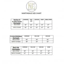 Red Barn By KL Select Square Raised Fancy Standing Martingale