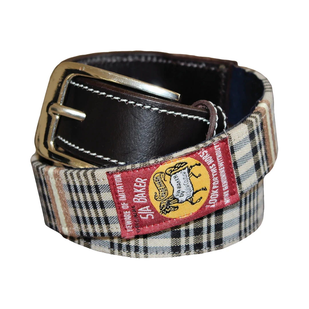 JPC Equestrian Equestrian Accessories Baker Ladies Classic Plaid Belt 3 JPC Equestrian Equestrian Accessories Baker Ladies Classic Plaid Belt