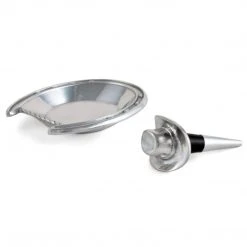 Arthur Court Equestrian Coaster/Wine Stopper Set - Horseshoe