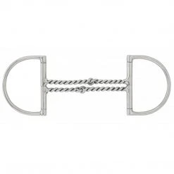 English Riding Supply Horse Bits Centaur Stainless Steel Curved Double Twisted Wire Hunter Dee Bit