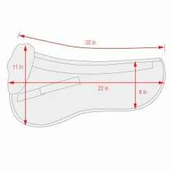 Equine Comfort Products Saddle Pads & Fittings ECP Classic Sheepskin Half Pad