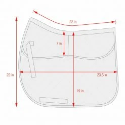 Equine Comfort Products ECP Quilted Correction Dressage Pad Saddle Pads & Fittings