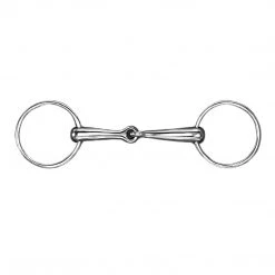 English Riding Supply AlBaCon German Silver 18 MM Solid Mouth With 65 MM Loose Ring
