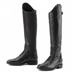 English Riding Supply Ovation Sofia Grip Black Field Boot- Child's