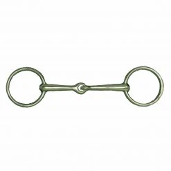 English Riding Supply AlBaCon German Silver 13 MM Solid Mouth Bradoon With 55mm Rings Horse Bits