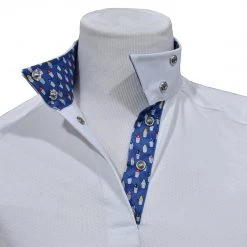 Essex Classics Girls "Snowcones" Talent Yarn Wrap Collar Long Sleeve Show Shirt Show Shirts