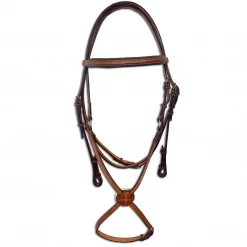 Edgewood 1/2" Fancy Stitched Padded Browband Figure 8 Bridle