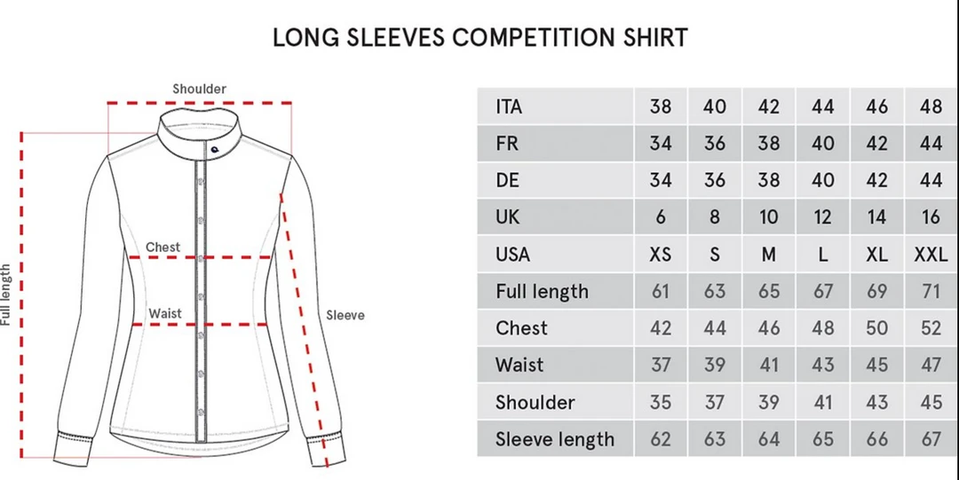 Show Shirts Equiline GardeG Women's Glitter Show Shirt 7 Show Shirts Equiline GardeG Women's Glitter Show Shirt