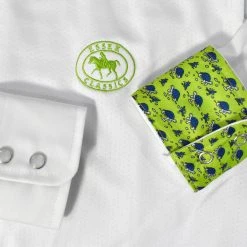 Show Shirts Essex Classics Ladies "Turtles" Talent Yarn Wrap Collar Long Sleeve Show Shirt 10 Show Shirts Essex Classics Ladies