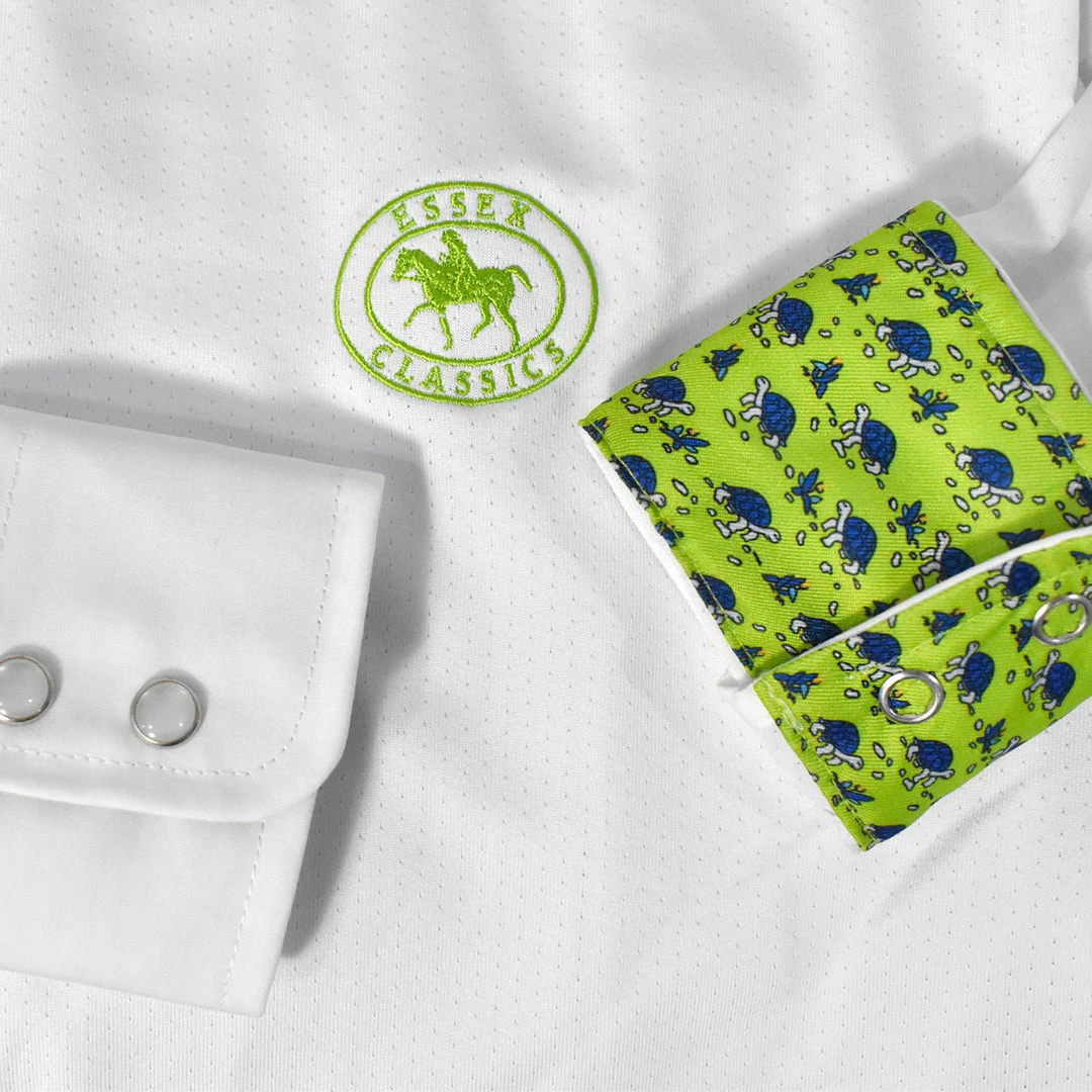 Show Shirts Essex Classics Ladies "Turtles" Talent Yarn Wrap Collar Long Sleeve Show Shirt 5 Show Shirts Essex Classics Ladies "Turtles" Talent Yarn Wrap Collar Long Sleeve Show Shirt