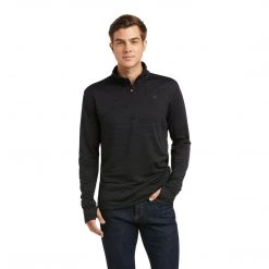 Ariat Men's Gridwork 1/4 Zip Long Sleeve Baselayer-Sale Baselayers