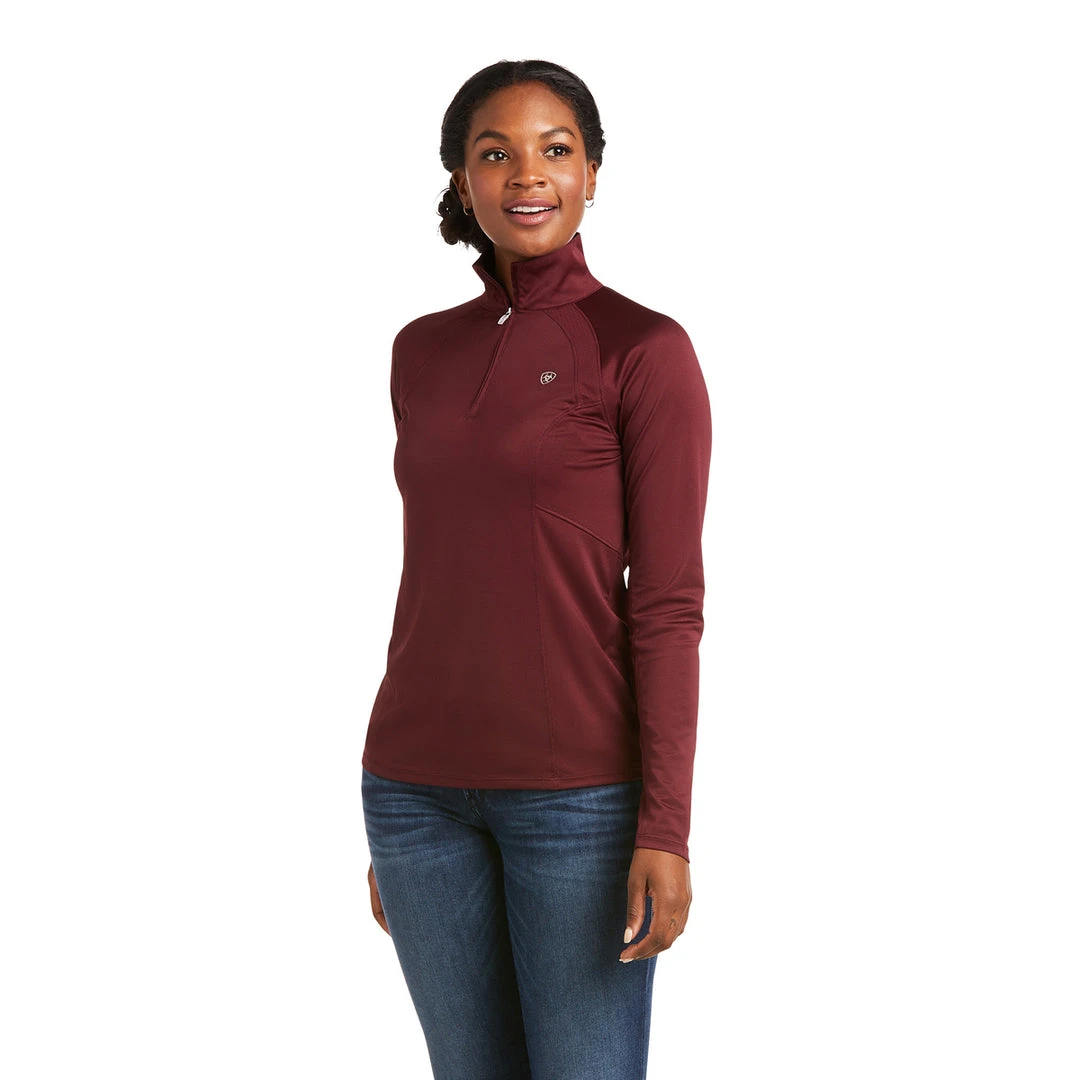 Baselayers Ariat Women's Sunstopper 2.0 1/4 Zip Baselayer Long Sleeve 41 Baselayers Ariat Women's Sunstopper 2.0 1/4 Zip Baselayer Long Sleeve