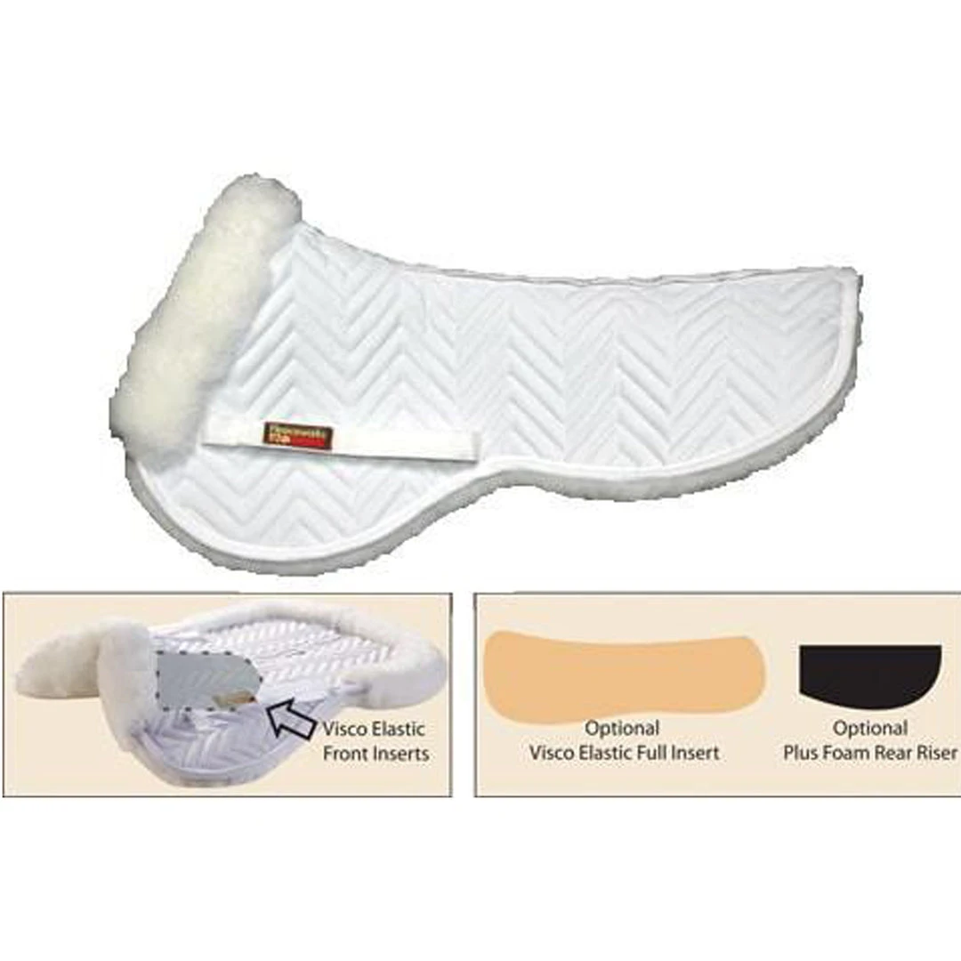 Saddle Pads & Fittings Fleeceworks Sheepskin Perfect Balance Halfpad - All Purpose 3 Saddle Pads & Fittings Fleeceworks Sheepskin Perfect Balance Halfpad - All Purpose