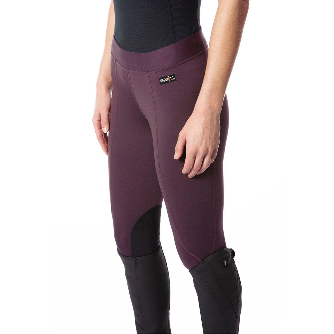 Kerrits Women's Flow Rise Performance Knee Patch Tight Solids Breeches 25 Kerrits Women's Flow Rise Performance Knee Patch Tight Solids Breeches