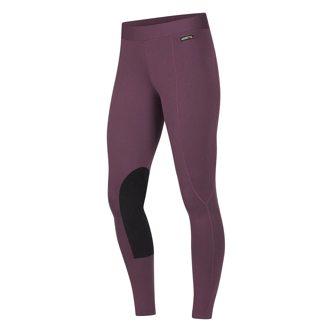 Kerrits Women's Flow Rise Performance Knee Patch Tight Solids Breeches 28 Kerrits Women's Flow Rise Performance Knee Patch Tight Solids Breeches