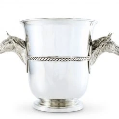 Arthur Court Horse Head Champagne Bucket Equestrian Decor