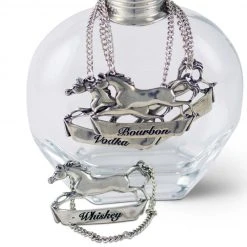 Arthur Court Pewter Galloping Steed Decanter Tags Equestrian Decor