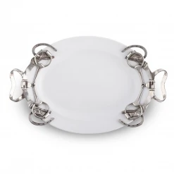 Arthur Court Equestrian Large Stoneware Tray Equestrian Decor